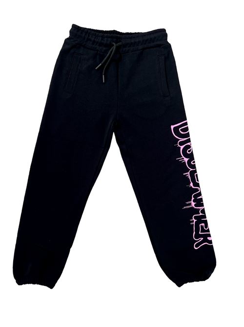 Pantalone tuta con logo DISCLAIMER | 24IDK58315NERO ROSA